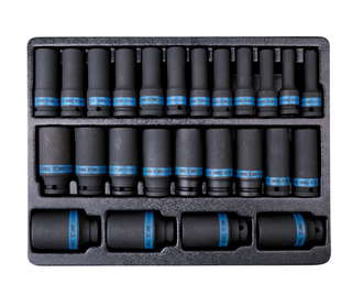 KING TONY 25 PCE 1/2" DR DEEP IMP SOCKET SET 8-36mm