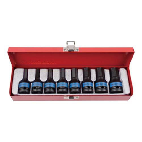 K/TONY 8PC 1/2DR IMPACT HEX BIT SKT SET