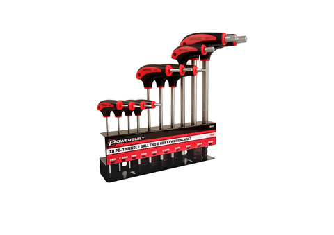 POWERBUILT BALL END T-HAND.HEX KEY10PSET