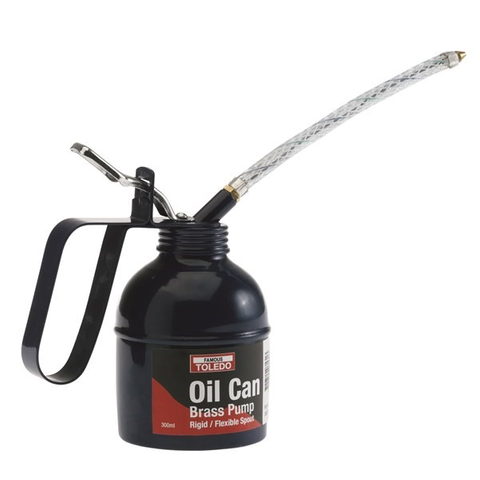 TOLEDO LEVER TYPE RIGID & FLEXIBLE SPOUT - 300ML OIL CAN