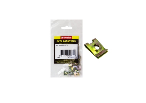CHAMPION 8G X 21/32IN X 7/16IN CAPTIVE U-TYPE SPEED NUT