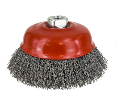 NORTON CRIMPED STEEL WIRE CUP BRUSH M14X2 125MM