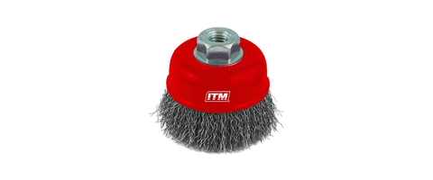 ITM Crimp Wire Cup Brush Stainless Steel 75mm