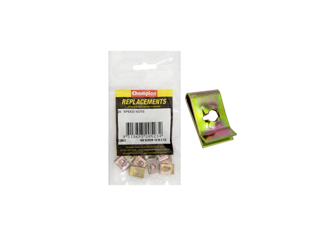 CHAMPION 10G X 13/16IN X 1/2IN CAPTIVE U-TYPE SPEED NUT
