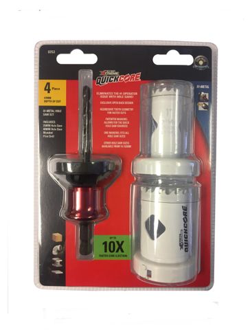 BLU-MOL QUICKCORE BIMETAL HOLESAW 4 PC SET 25/40