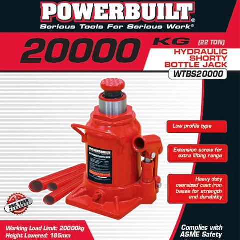 POWERBUILT SHORTY BOTTLE JACK 22TON