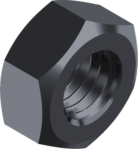 HEX NUT 1/2'' UNF G5 BLK LEFT HAND