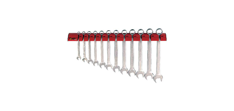 TENG 12PC COMBINATION METRIC SPANNER SET 8-19MM WALL RACK