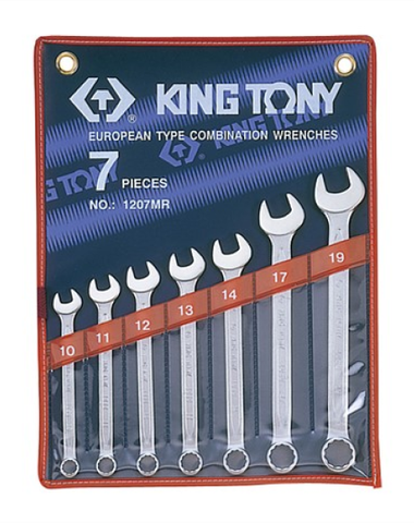 KING TONY 7PCE R/OE WRENCH SET 10-19