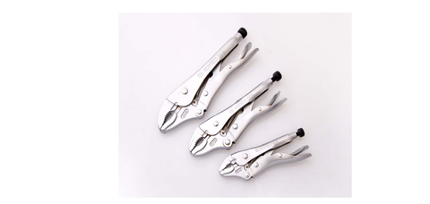 KING TONY LKGRIP PLIER CURVED 5in CHROME