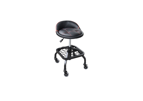 ROLLING WORKSHOP SEAT WITH LUMBAR CUSHION