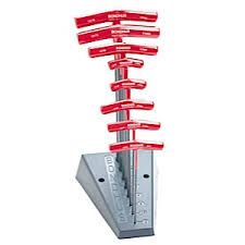BONDHUS T-HAND BALL HEX KEY SET MET 8PC