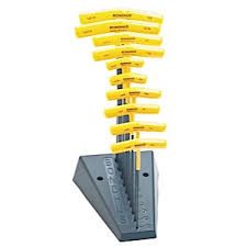 BONDHUS T-HAND. BALL HEX KEY SET IMPERIAL