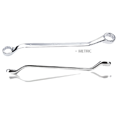 TOPTUL DOUBLE RING WRENCH 45&deg; OFFSET - METRIC 8X9