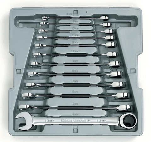GEARWRENCH 12PCE SET COMB. 8-19MM