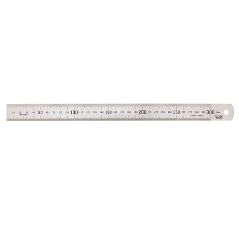 TOLEDO 300MM STEEL RULER
