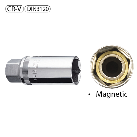 TOPTUL SPARK PLUG SOCKET 21MM 3/8''DR