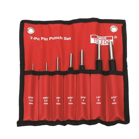 TOLEDO 7PCE PIN PUNCH SET