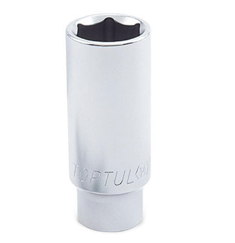 TOPTUL 1/4DR DEEP SOCKET  10mm 6PT