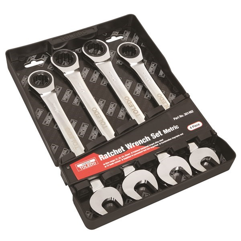 TOLEDO RATCHET WRENCH SET 21,22,24,25mm