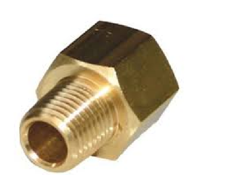 BRASS/F F TO M ADAPTOR 1/8X1/8