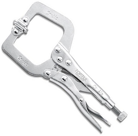 TOPTUL LOCKING(VICE)C CLAMP,6'',SWIVEL PAD ENDS