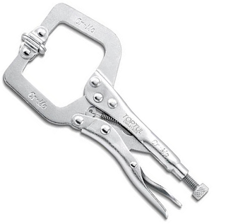 TOPTUL LOCKING(VISE)C CLAMP,18'',SWIVEL PAD ENDS