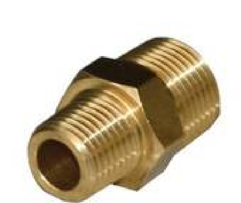 BRASS/F REDUCING NIPPLE 3/8 X 1/4