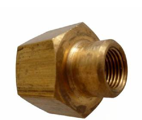 BRASS/F HEX REDUCING SOCKET 1/2X1/4BSP