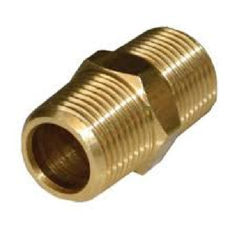 BRASS/F 1/2BSP HEX NIPPLE