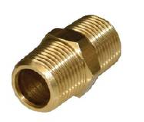 BRASS/F 1/8 BSP HEX NIPPLE