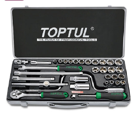 TOPTUL SOCKET SET 3/8 DR 33 PCE SET