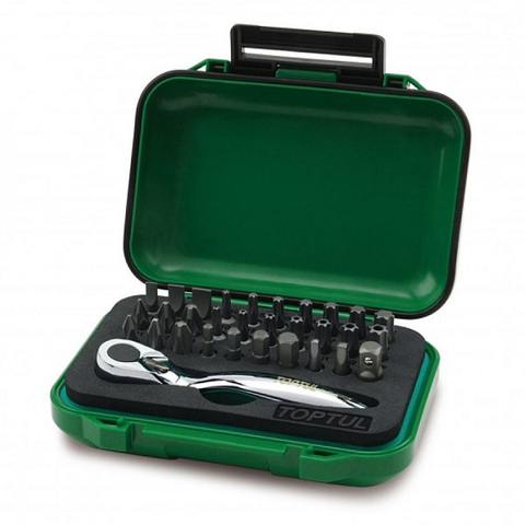 TOPTUL SCREWDRIVER BIT SET 31 PCE.