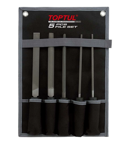 TOPTUL 5 DIFFERENT SHAPES,FILE SET