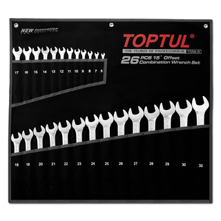 TOPTUL WRENCH SET 26PC   6 TO 32 mm