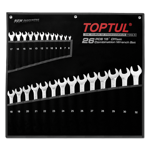TOPTUL WRENCH SET 26PC   6 TO 32 mm