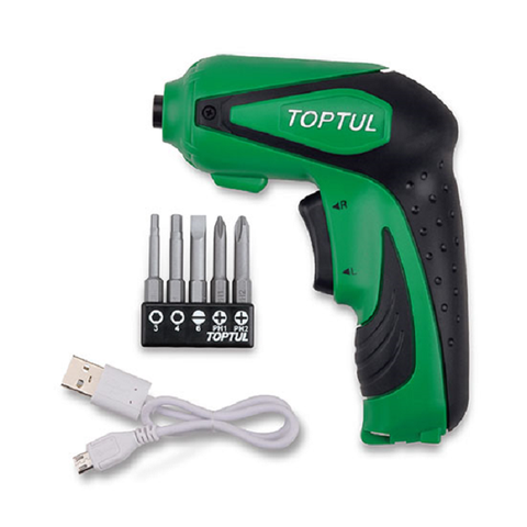 TOPTUL 3.6V USV C/LESS SCREW DRIVER 1/4''HEX