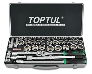 TOPTUL 1/2"DR 43PCE SOCKET SET