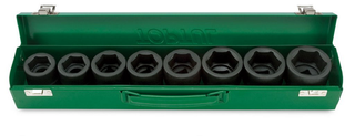 TOPTUL SOCKET SET IMPACT 3/4DR 8PC STND