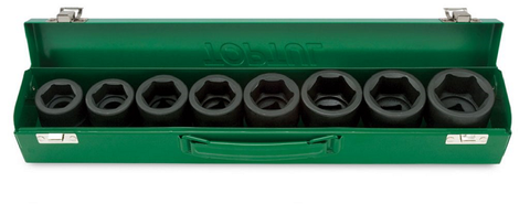 TOPTUL SOCKET SET IMPACT 3/4DR 8PC STND