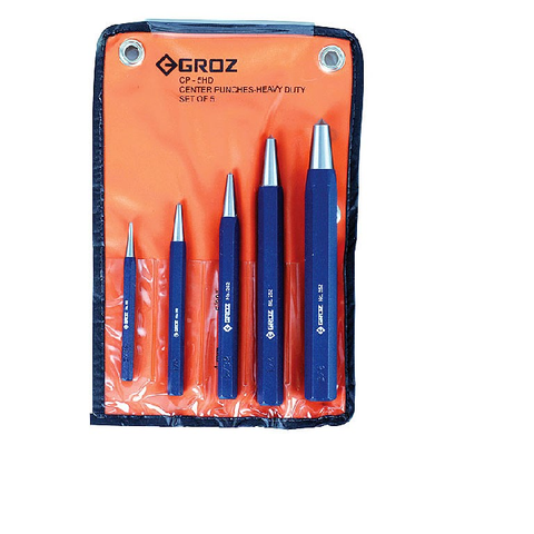 GROZ HD CENTRE PUNCH SET 5PC 2-10mm