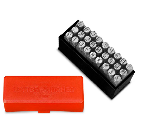 GROZ LETTER PUNCH SET 3MM