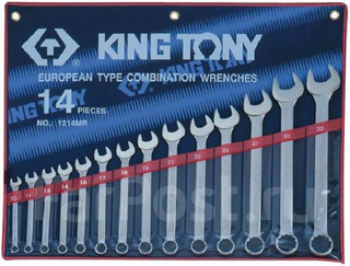 KING TONY 14PCE R/OE WRENCH SET 10-32MM