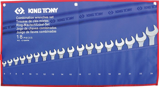 KING TONY 18PC R & OE SET TET POUCH 6 - 24