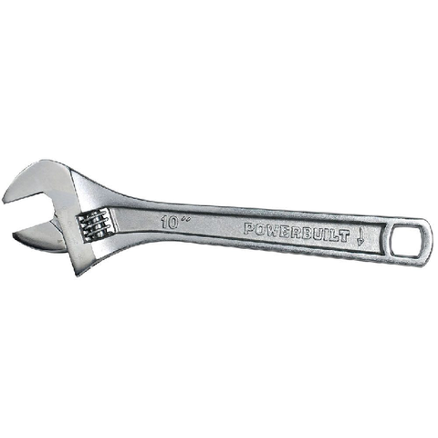 POWERBUILT 10" ADJ WRENCH
