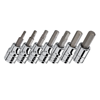 POWERBUILT 3/8DR 7 PCE HEX BIT SET
