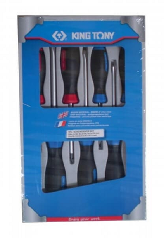 KING TONY SCREW DRIVER SET PHIL/SLOT 7PC