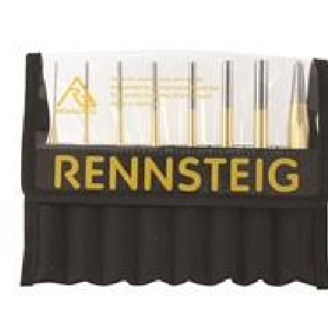 RENNSTEIG CENTRE&PARALLEL PIN PUNCH SET 8PC.