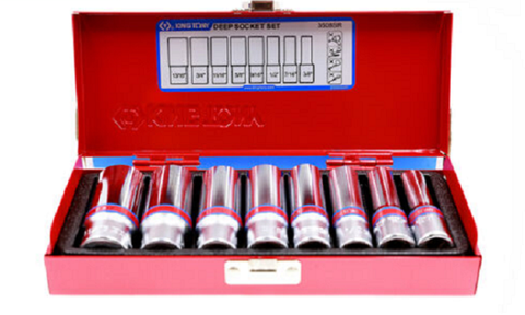 KING TONY 8PC 3/8DR DEEP SOCKET SET