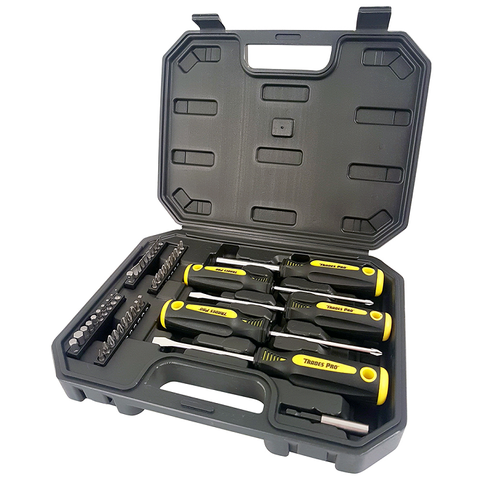 SCREWDRIVER BIT SET 46PC ''TRADES PRO''